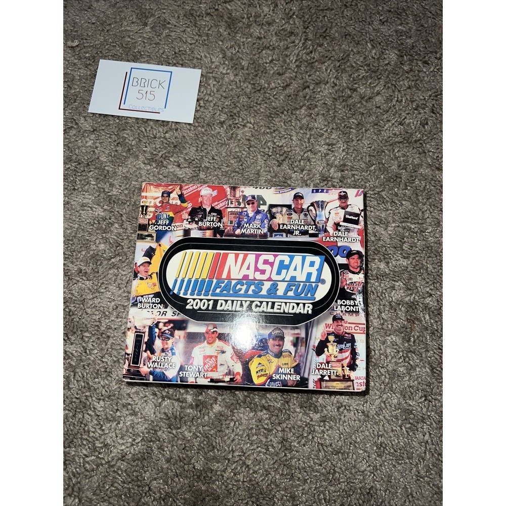 2001 NASCAR Daily Calendar 6" x 5" Facts & Fun New In Box TG